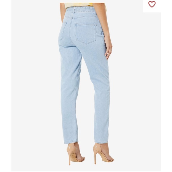 NWT Paige CARROT LEG SELFT BELT-CHEYNE 26 Blue Jeans mom fit High rise - Picture 8 of 10
